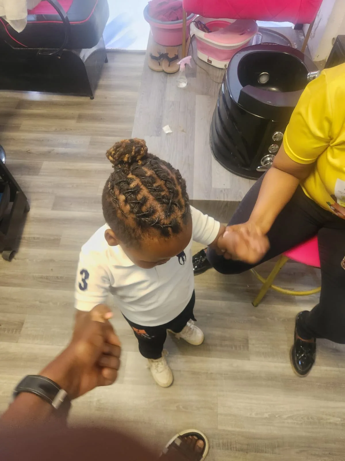 Children's braided hairstyle at Beauty by Haks